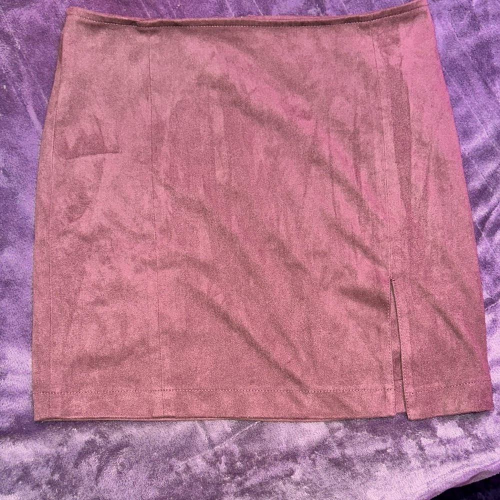 Brown mini skirt